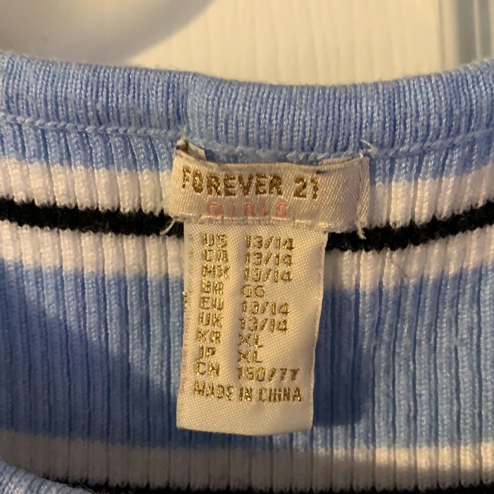Periwinkle Ribbed Stretch Shirt - Picture 2 of 3